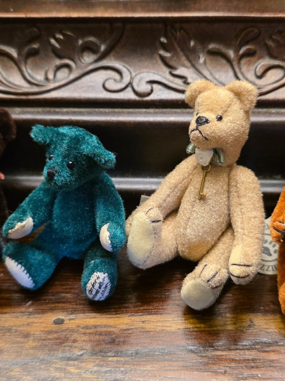 5 Miniature Teddy Bear Lot Boyds Wuzzies Annette Funicello Artist Bears 2.5"